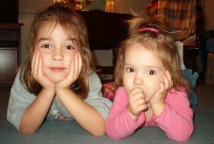 mom's babysitting girls, Brittany and Lauren